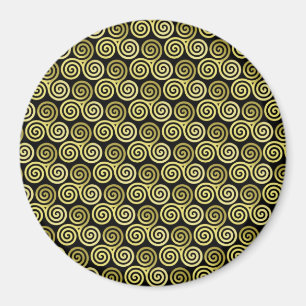 Imán Triple espiral trisquela Celta Caqui Beige