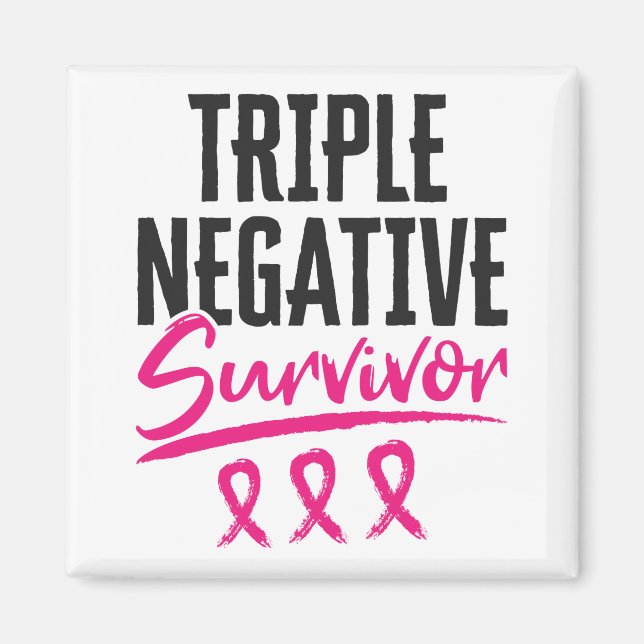 Imán Triple sobreviviente negativo TNBC Cáncer de Mama (Frente)