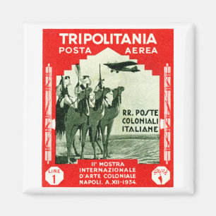 Imán Tripolitania 1934 1 lira de sello