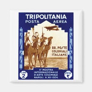 Imán Tripolitania 1934 2 liras de sello