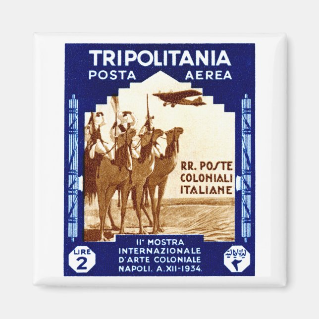 Imán Tripolitania 1934 2 sello de calidad inferior (Frente)