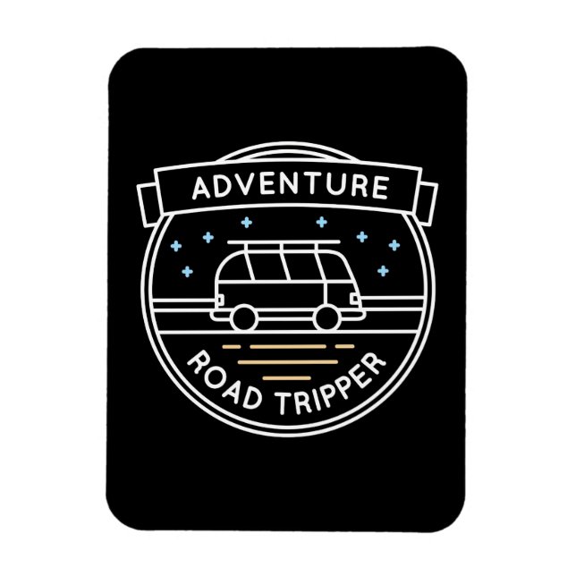 Imán Tripper de Camper Gift Adventure Road (Vertical)