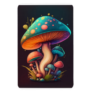 Imán Trippy Blue Amanita Muscaria Flexible Photo Magnet