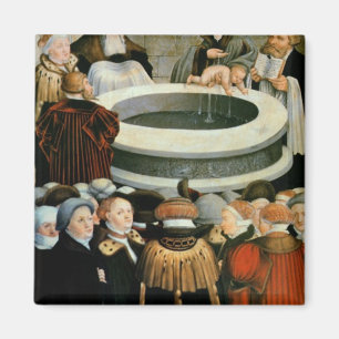 Imán Tríptico, el panel izquierdo, Philipp Melanchthon