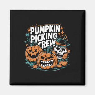 Imán Tripulación de calabazas divertida calabaza Parche