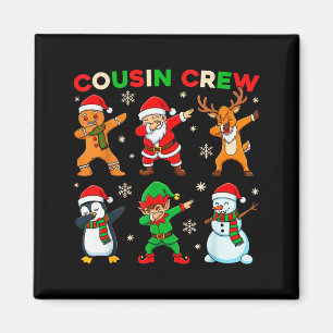 Imán Tripulación de primos Dabbing Santa Elfo Amigos Na