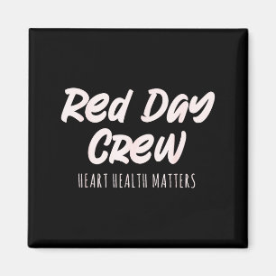 Imán Tripulación del Día Rojo Conciencia sobre la Salud