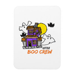 Imán Tripulación Little Boo Dibujada a Mano Halloween