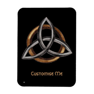 Imán Triquetra (Marrón/Plata)