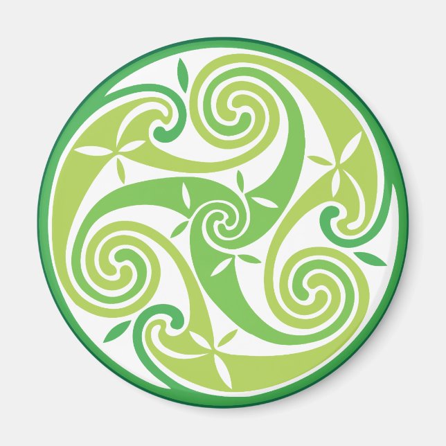 Imán Triskal verde (Frente)