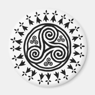 Imán Triskel y hermines bretones