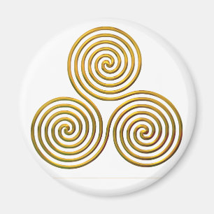 Imán Triskele-oro
