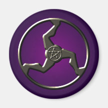 Trisquel Pentagrama Símbolos Antiguos Morado
