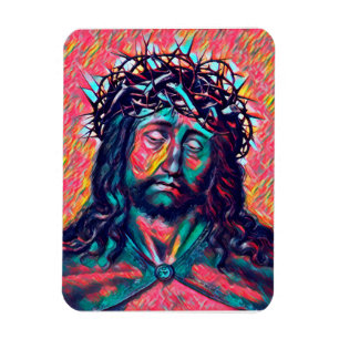 Imán Triste Jesucristo enfrenta a la corona del trono a
