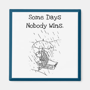 Imán Triste Personalizado Fish Bad Day Sympathy