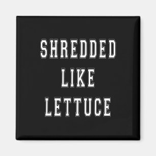 Imán Triturado como Lettuce Bodybuilding Funny Tee Shir