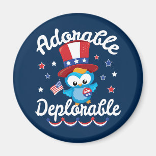 Imán Triunfo deplorable adorable 2016 del búho
