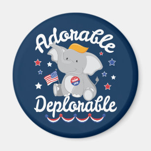 Imán Triunfo deplorable adorable 2016 del elefante