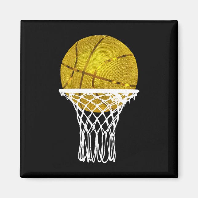 Imán Trofeo de baloncesto de Oro de Baloncesto Hombres  (Frente)