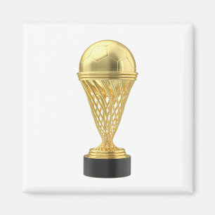 Imán Trofeo de fútbol de oro