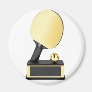 Imán Trofeo de los tenis de mesa del oro
