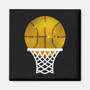 Imán Trofeo Oro Bysketbyll Tee Gráfico Mvp Para Hombres