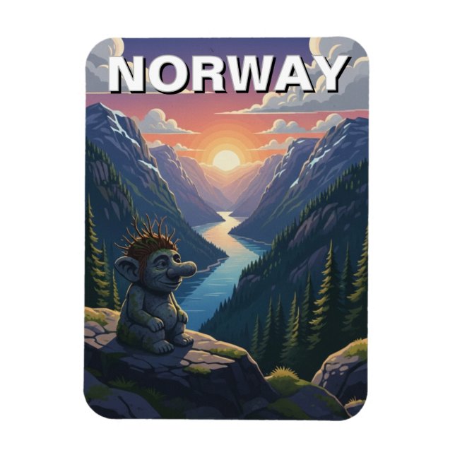Imán Troll de Noruega (Vertical)