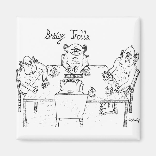 Imán - trolls puente (Frente)