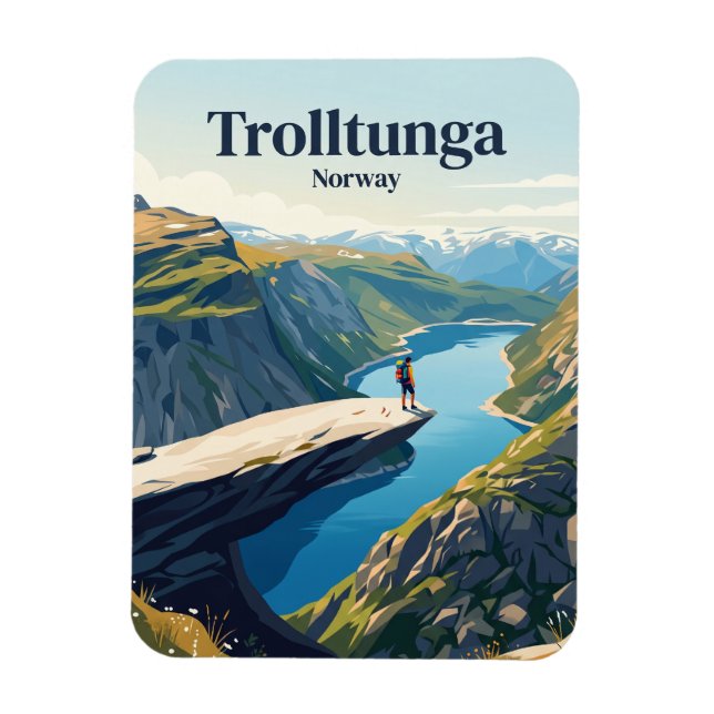 Imán Trolltunga Noruega (Vertical)