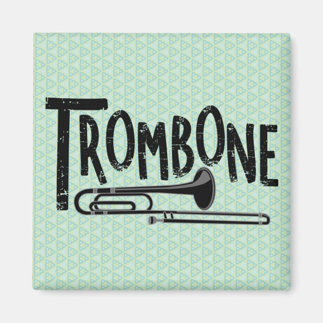 Imán Trombone Rough Text (Frente)
