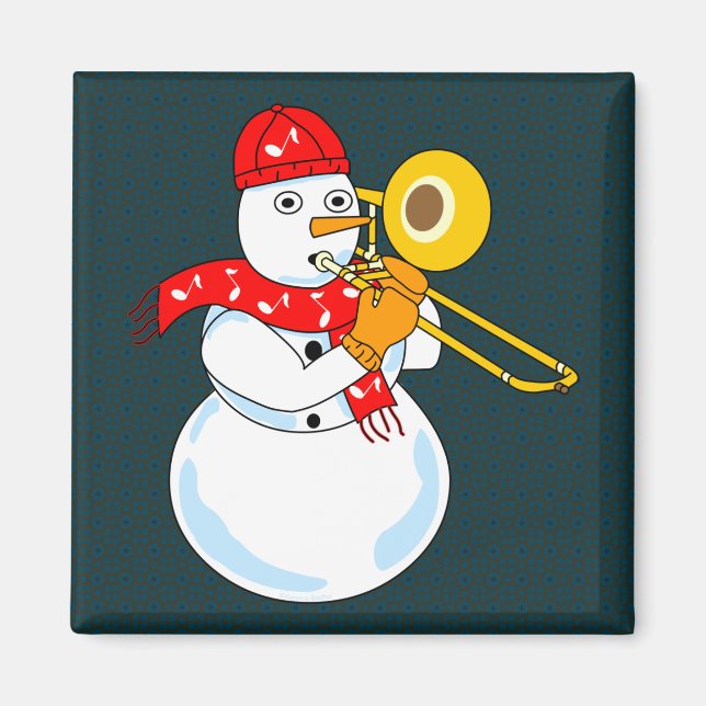 Imán Trombone Snowman (Frente)