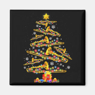 Imán Trompetista de Navidad Trombón de Navidad Árbol de