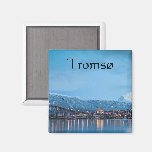 Imán Tromso Norway Souvenir (Anverso/Reverso)