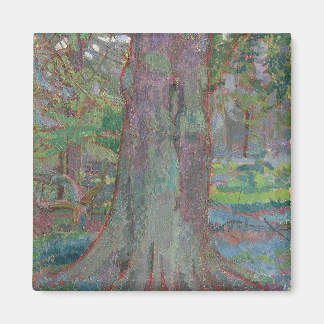 Imán Tronco de árbol, 1916 (aceite sobre lienzo) (Frente)