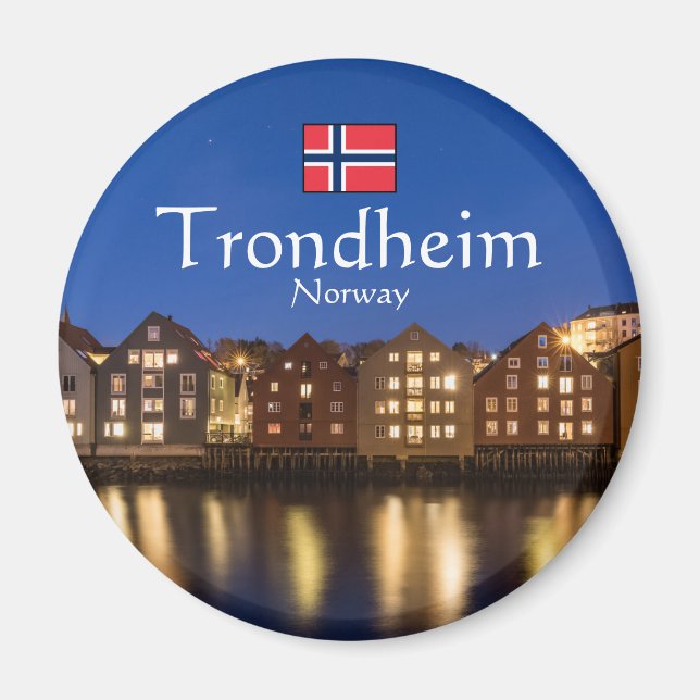 Imán Trondheim Noruega Souvenir (Frente)