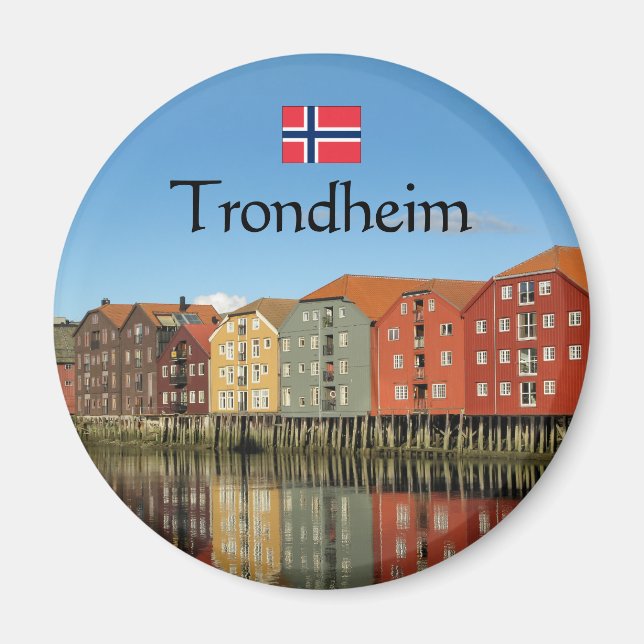 Imán Trondheim Noruega Souvenir (Frente)
