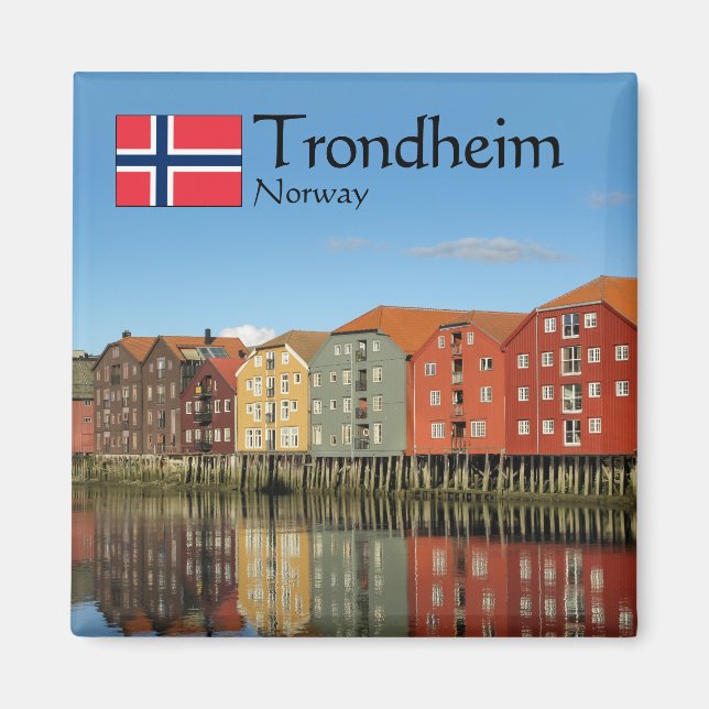 Imán Trondheim Noruega Souvenir (Frente)