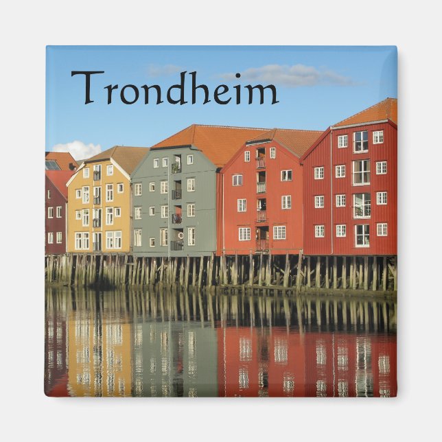 Imán Trondheim Noruega Souvenir (Frente)