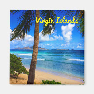 Imán Tropical Caribbean British Virgin Islands Beach