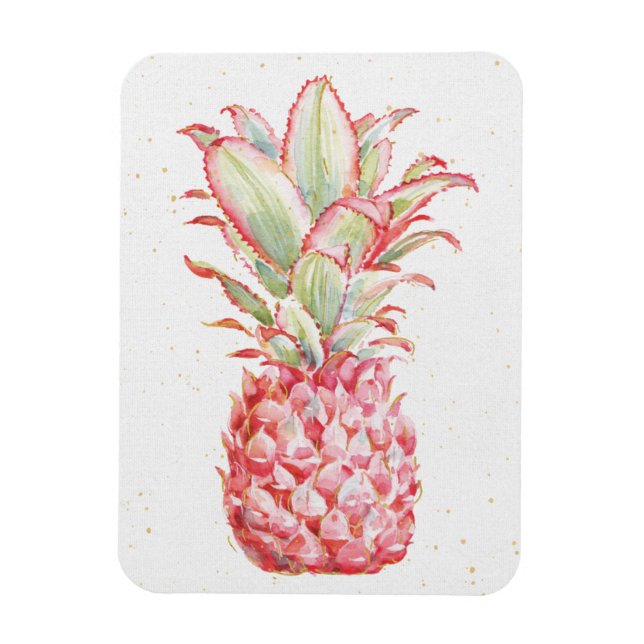 Imán Tropical | Piña rosa (Vertical)
