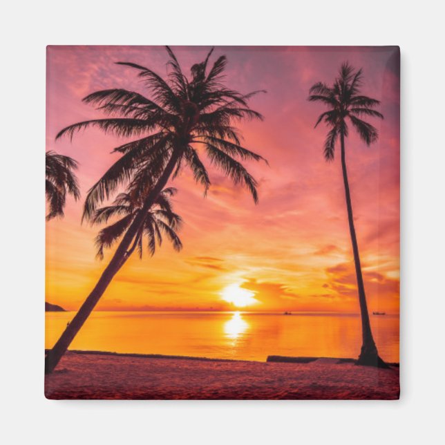 Imán Tropical Sunset (Frente)