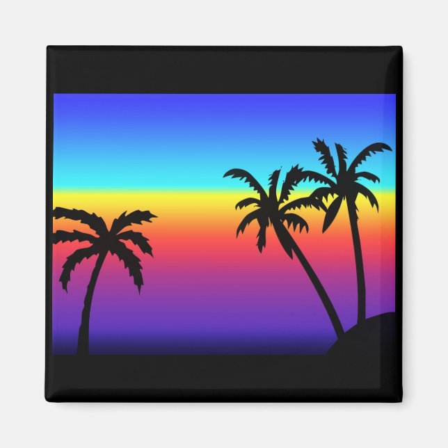 Imán Tropical Sunset (Frente)