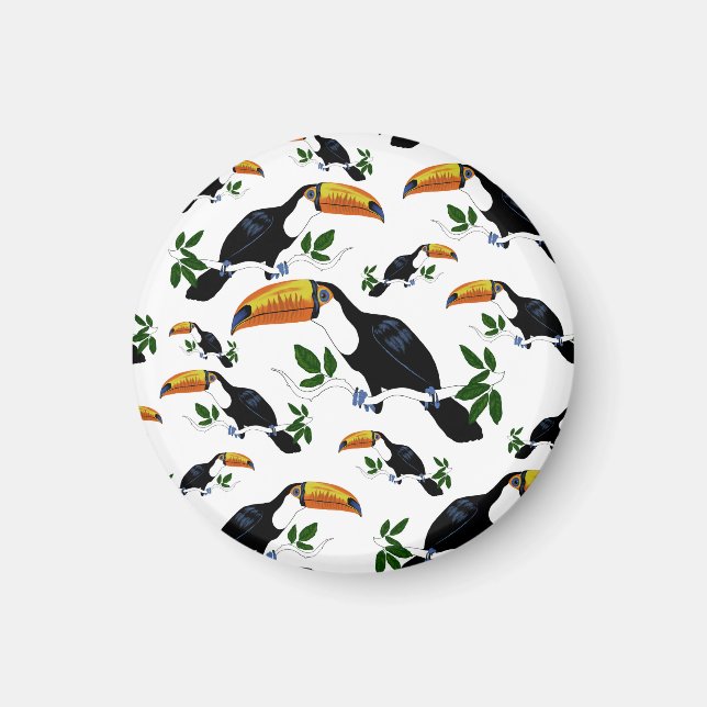 Imán Tropical Toucans - Playful Jungle (Frente)