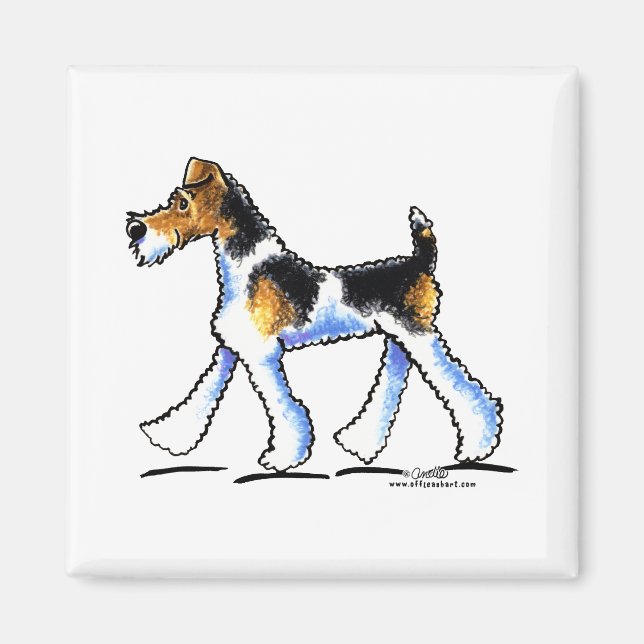 Imán Trot Fox Terrier (Frente)