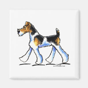 Imán Trote del fox terrier del alambre