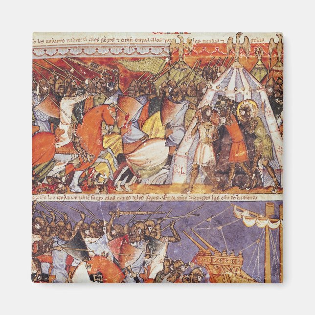 Imán Troyanos invadiendo campamento griego (Frente)