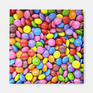 Imán Trozos de dulces, dulces coloridos