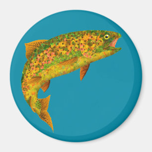 Imán Trucha arco iris de hoja de lápiz 2