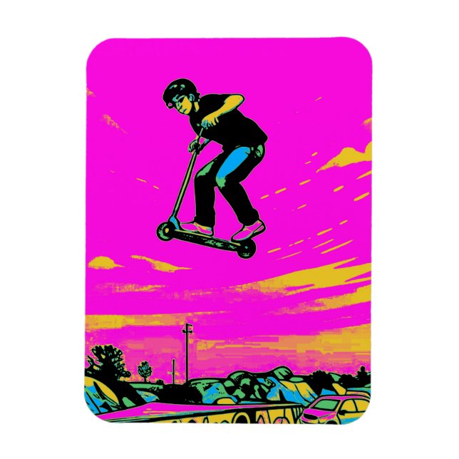 Imán Truco de alto vuelo - Piloto de scooter (Vertical)