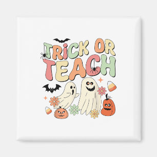 Imán Truco O Enseñanza Del Profesor De Halloween Groovy